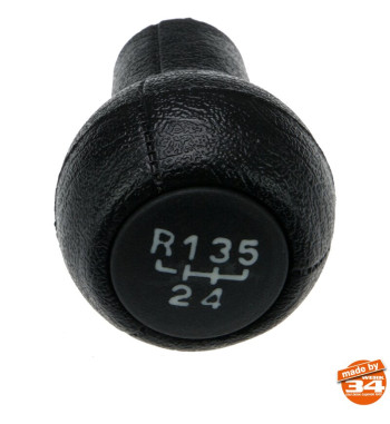 Gear knob, 1-5 + R, black