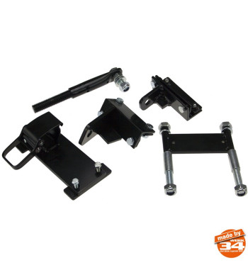 Spare wheel carrier, swing-out, left