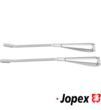 Wiper arm set, front, left/right, silver