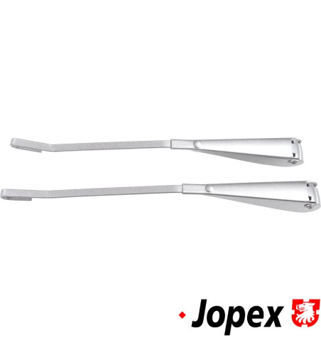 Wiper arm set, front, left/right, silver