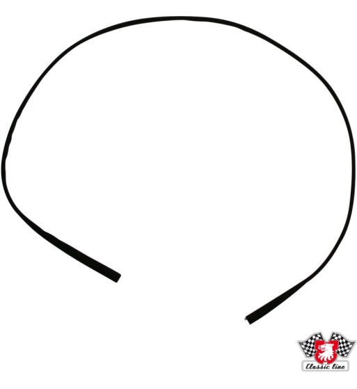 Velvet strip for sunroof, rear Velvet strip for sunroof, rear