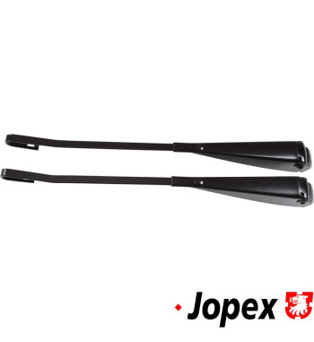 Wiper arm set, front, left/right, black