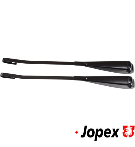 Wiper arm set, front, left/right, black