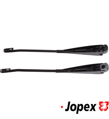 Wiper arm set, front, left/right, black