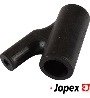 Vacuum T-piece connector on intake plenum, to brake booster and deceleration valve