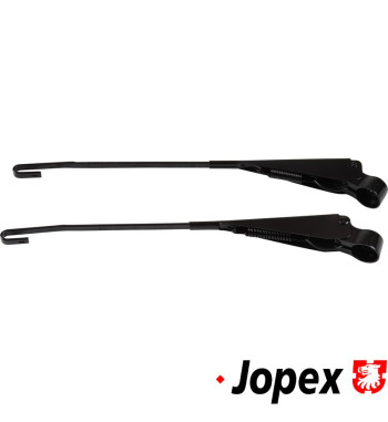 Wiper arm set, front, left/right, black