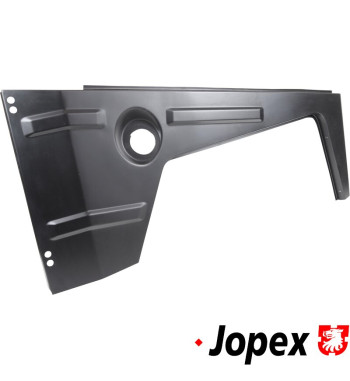 Wheel housing skin front with loose fuel filler neck, right