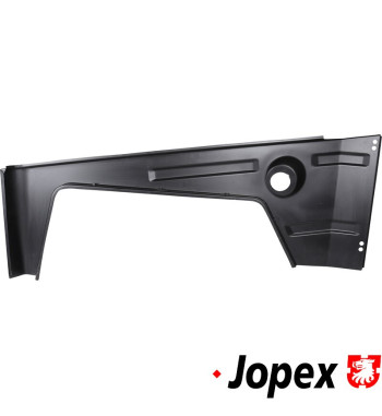 Wheel housing skin front with loose fuel filler neck, right
