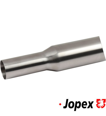 Sports tail pipe, 275 mm. Must be welded on. Made of stainless steel
