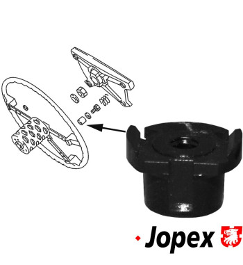 Insulating bush, steering wheel