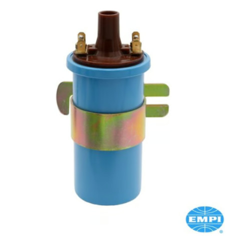 Ignition coil, 6 Volt, 1.4 Ohms, (Blue Coil), Epoxy filled