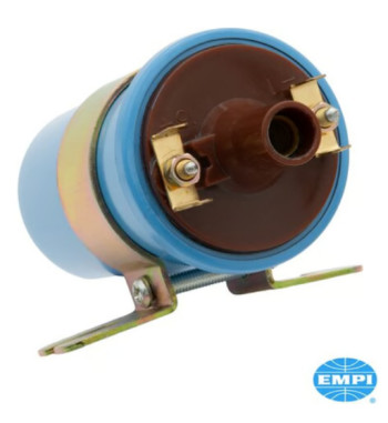 Ignition coil, 6 Volt, 1.4 Ohms, (Blue Coil), Epoxy filled