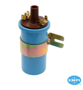 Ignition coil, 6 Volt, 1.4 Ohms, (Blue Coil), Epoxy filled