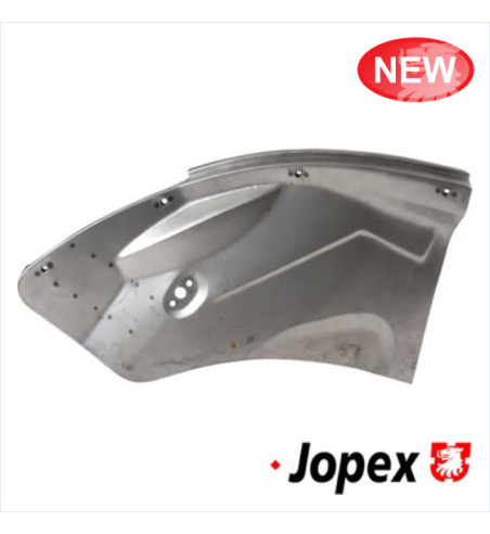 Repair piece with bumper bracket for wheel housing front, left