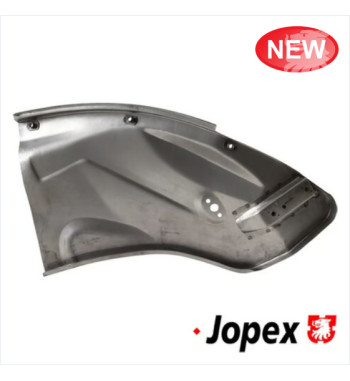 Repair piece with bumper bracket for wheel housing front, left