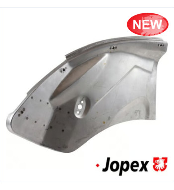 Repair piece with bumper bracket for wheel housing front, left