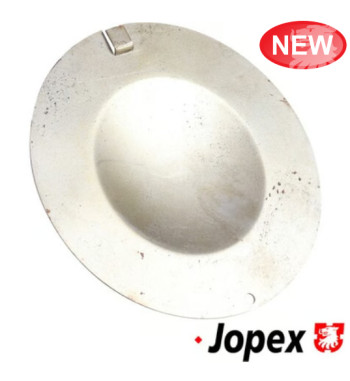 Steering box access cover, metal, bare