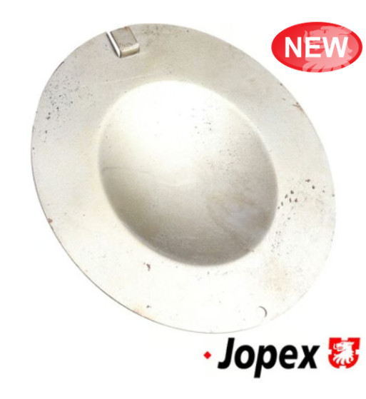Steering box access cover, metal, bare