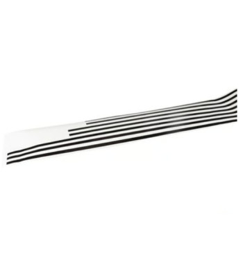 Moulding set upper, 7 pieces, black. For both sides and tailgate