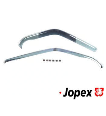 Wind deflector set for front side windows