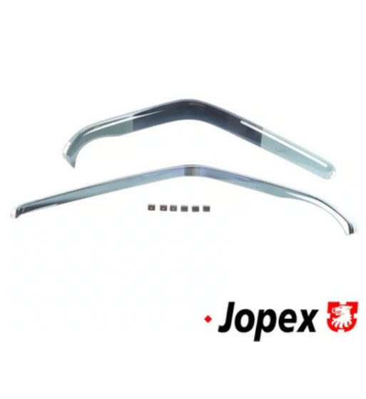 Wind deflector set for front side windows