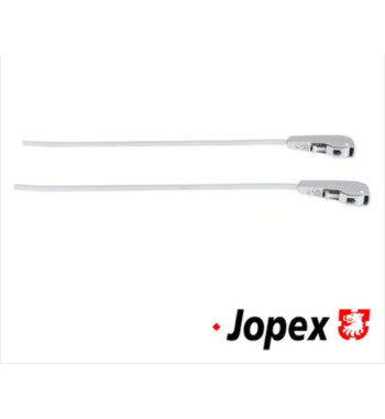 Wiper arm set, front, left/right, silver