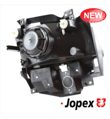 Headlight, left, with E-mark. For long nose