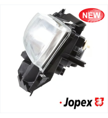 Headlight, left, with E-mark. For long nose