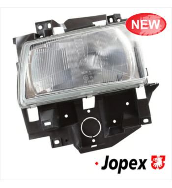 Headlight, left, with E-mark. For long nose