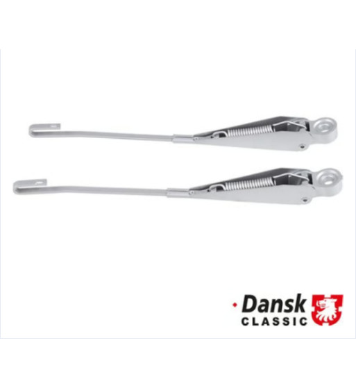 Wiper arm set, front, left/right, silver