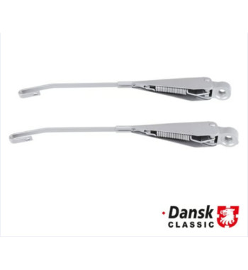 Wiper arm set, front, left/right, silver