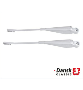 Wiper arm set, front, left/right, silver