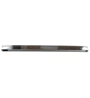 Bumper, rear, polished aluminium