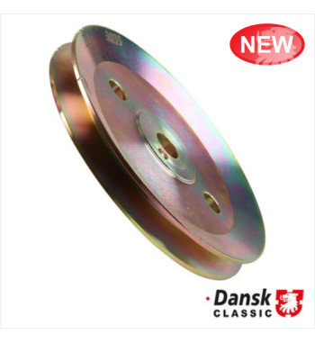 Crankshaft pulley, 115 mm, yellow galvanized