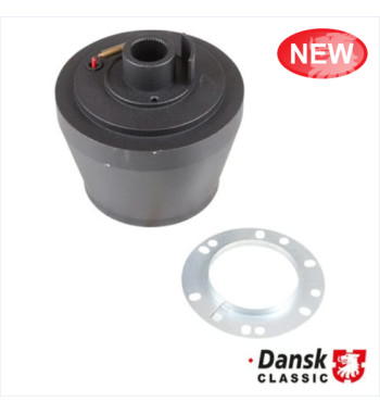 Steering wheel adapter, 6 bolt pattern, black powder coating