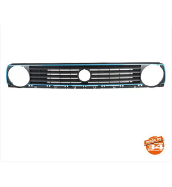 Radiator grille with hole for emblem, Limited look