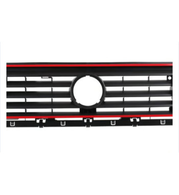 Radiator grille for dual headlamps, with hole for emblem, GTI look