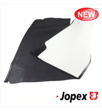Under seat mat set, black, 2 pieces. Foam backside