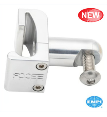 Door mirror mount set, Early Style, FOOSE, 2 pieces. Made of polished aluminium
