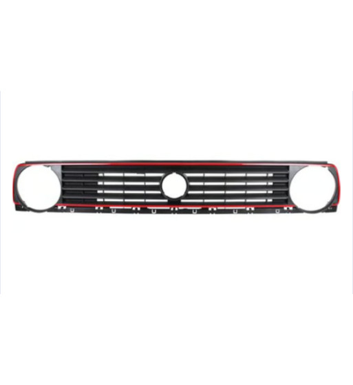 Radiator grille with hole for emblem, GTI look