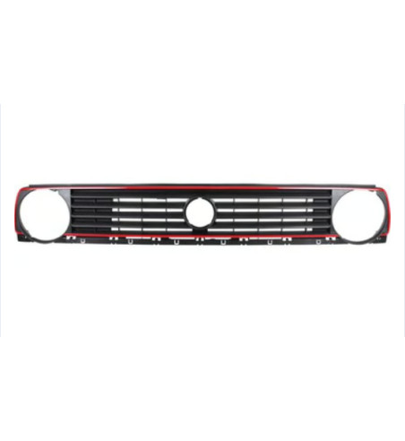 Radiator grille with hole for emblem, GTI look