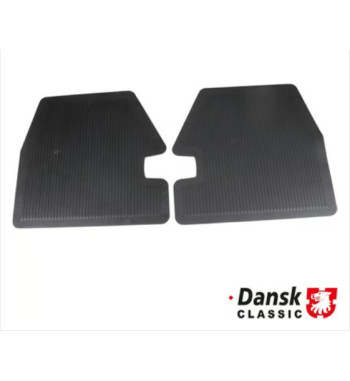 Floor mat set, rear, left/right, rubber, 2 pieces