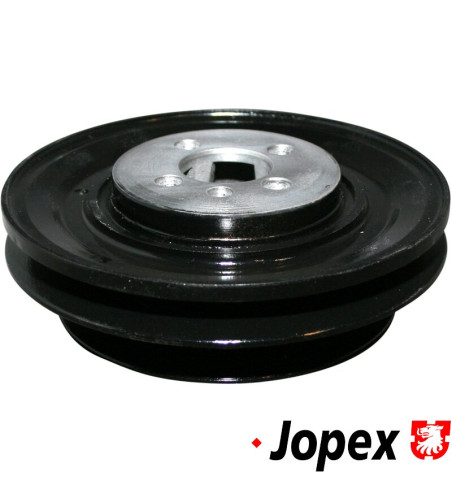 Pulley for crankshaft with damper