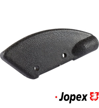 Trim cover for convertible top, outer, black, left