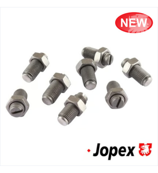 Adjusting screw and nut set for tappet, M10x1. 8 pieces