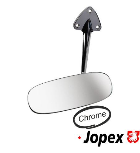 Rear view mirror, chromed