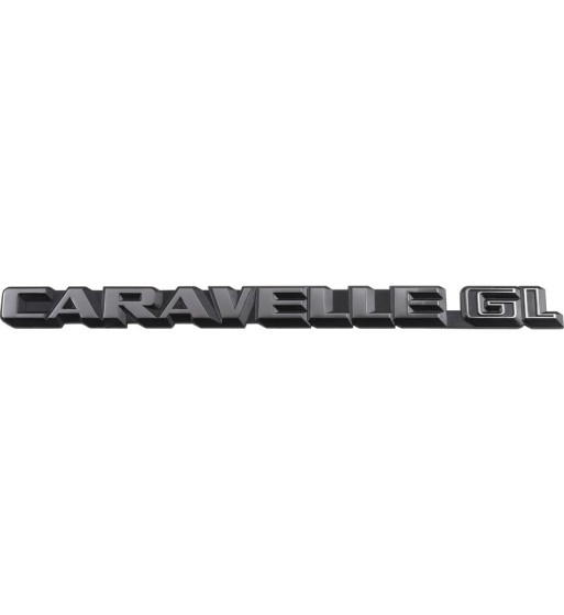 Emblemat „Caravelle GL” na tylną klapę, srebrny Emblemat „Caravelle GL” na tylną klapę, srebrny