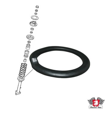 Rubber ring for coil spring