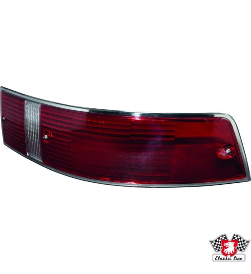 Lens for tail light, red/clear/red, US version, right, with SAE approval Lens for tail light, red/clear/red, US version, right, with SAE approval
