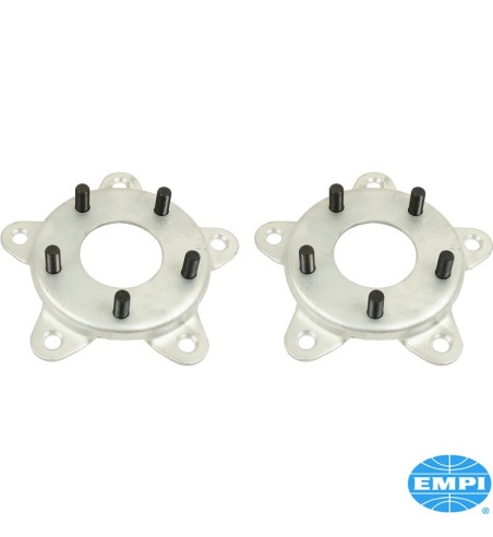 Zestaw adapterów do kół, koło Porsche 911 na 5 śrub VW, 14x1,5 mm, grubość 26,5 mm, stal, 2 sztuki